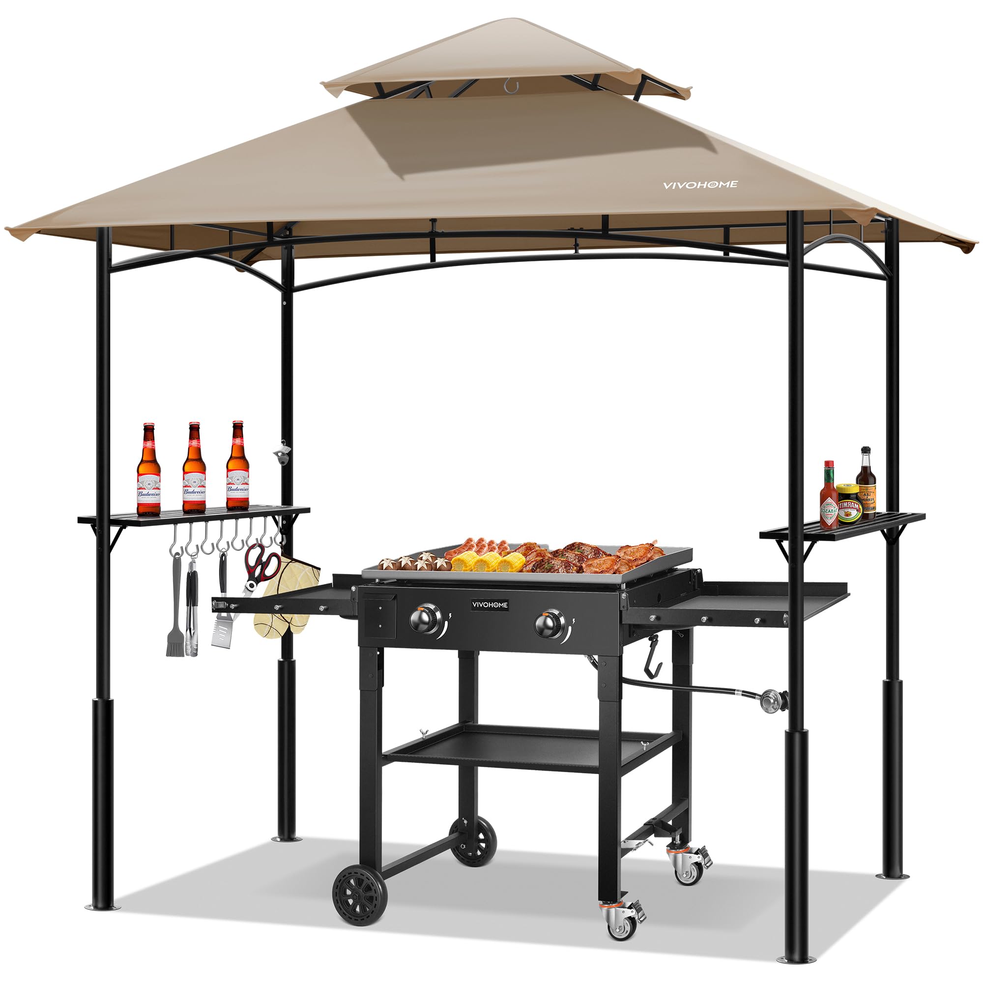Amazon.com : VIVOHOME Grill Gazebo Outdoor BBQ Patio Canopy